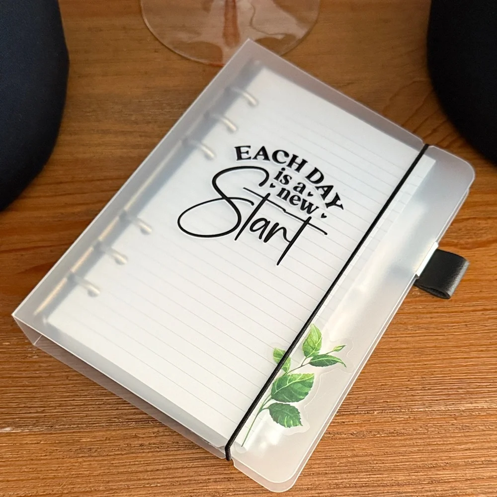 SALE- Inspirational Notebook with Leaf Design